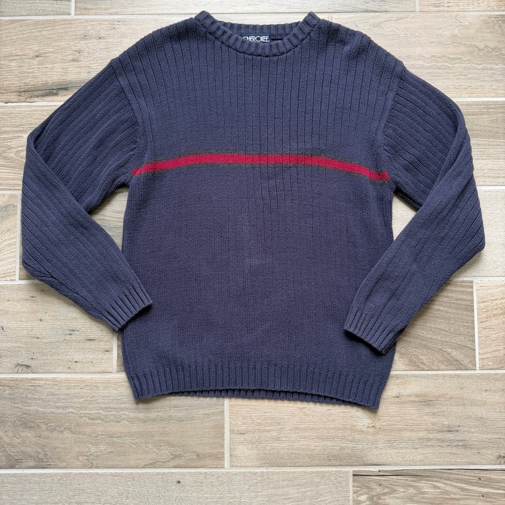 Cherokee 90s style ribbed knit men’s sweater